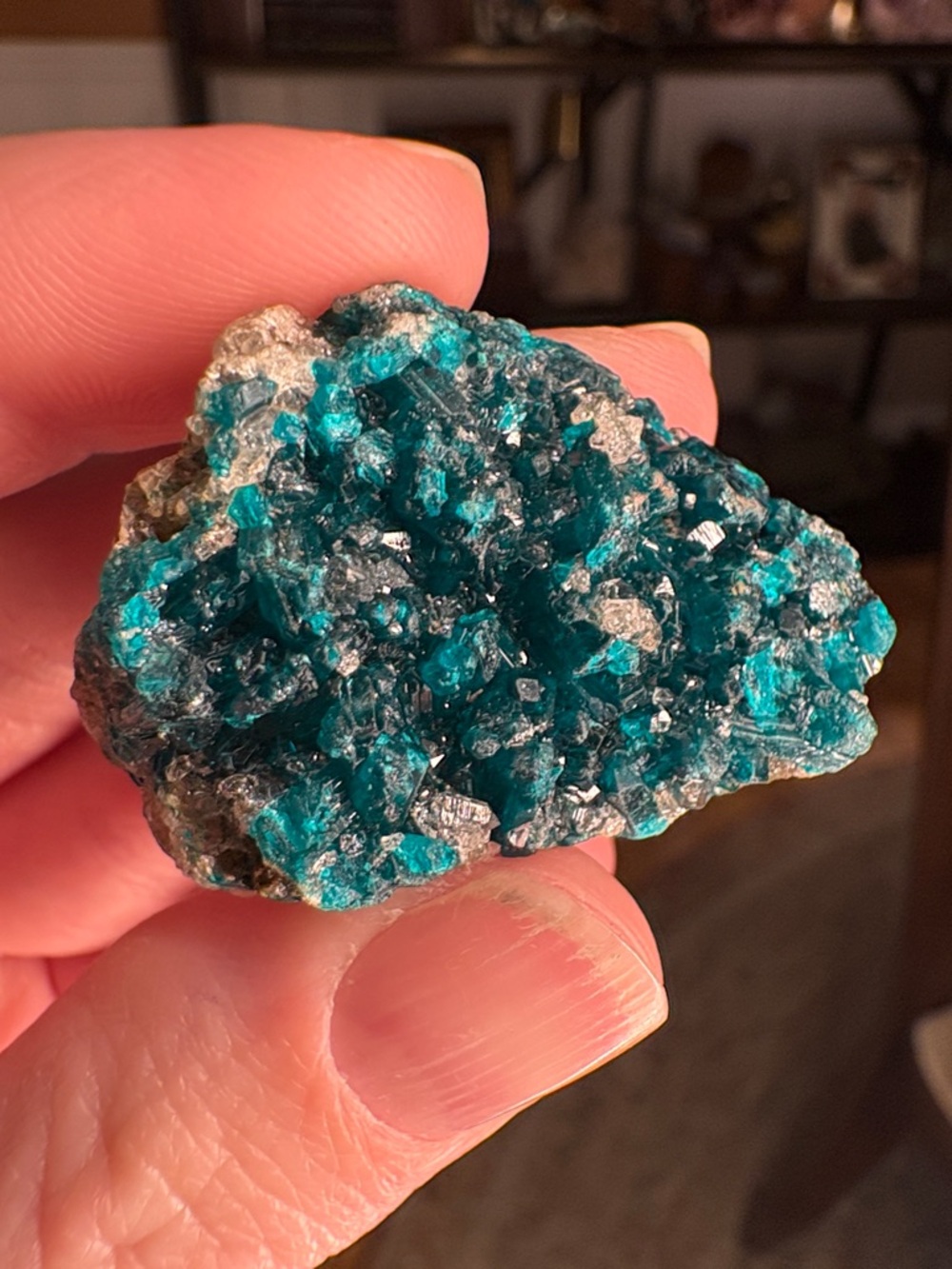Dioptase & Quartz Specimen